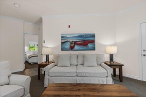 Smart TV, fireplace, table football, ping pong