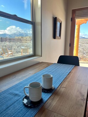 Interior - Modern Adobe, Kivas, Latillas, Fresh Open Concept (Ranchos de Taos)