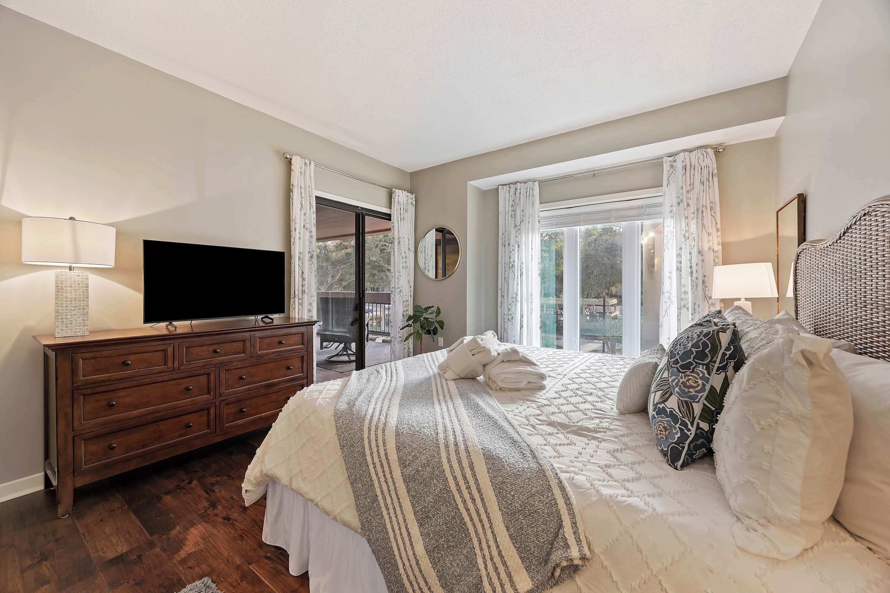 2 bedrooms, iron/ironing board, travel crib, WiFi