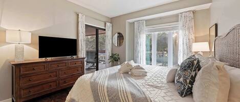 2 bedrooms, iron/ironing board, travel crib, WiFi