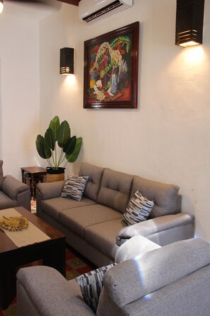 Living area - House with pool in downtown Merida, Yucatan. (Mérida)