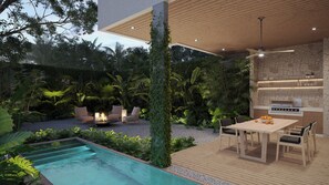Luxury-Haus, Poolblick | Pool