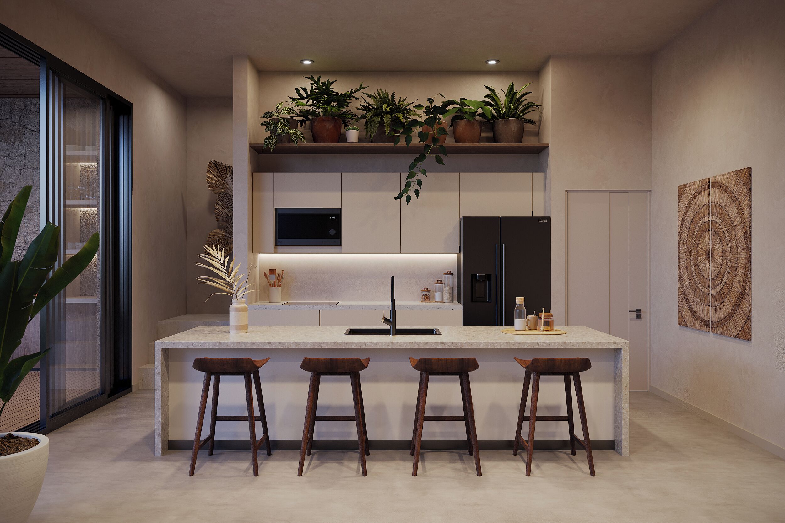 Nhà Cao cấp, quang cảnh hồ bơi | Bếp riêng | Tủ lạnh, máy rửa bát 