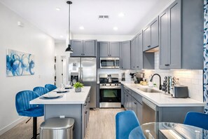 Fridge, microwave, oven, stovetop - Rare Dual Townhome Retreat, 6BR Near OldTown, Pool (Phoenix)