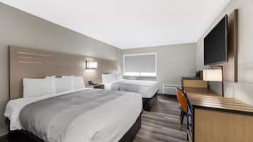Habitación, 2 camas Queen size | Ropa de cama de alta calidad y escritorio