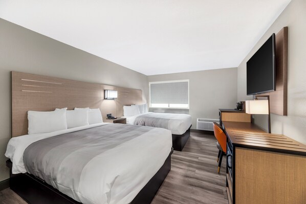 Double Room, 2 Queen Beds, Non Smoking | Premium bedding, desk, laptop workspace, blackout curtains - Red Lion Inn & Suites Kansas City (Kansas City)