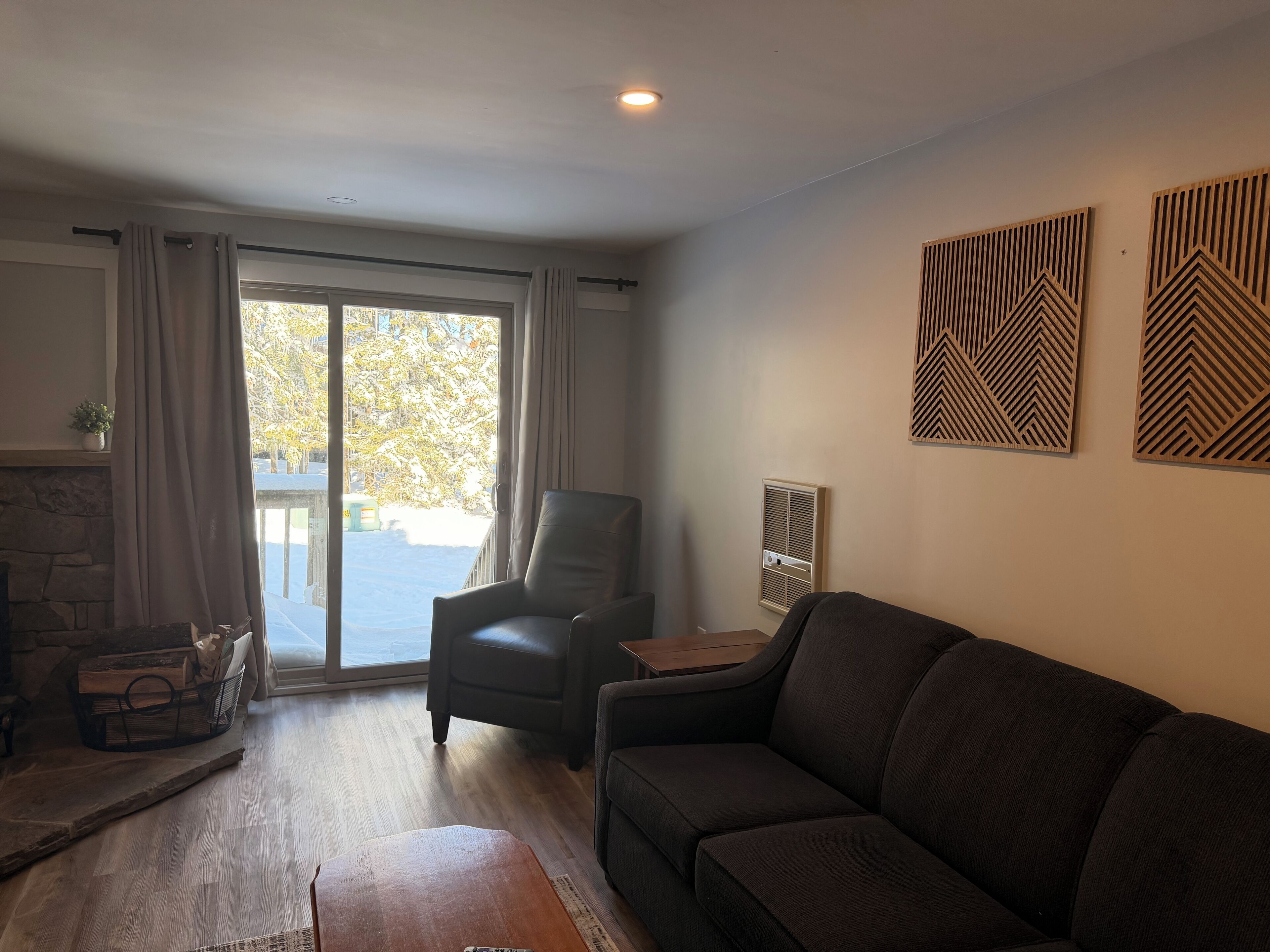 TV connectée, cheminée