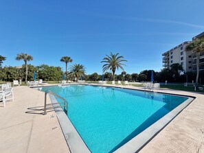 Outdoor pool - NEW! Cocoa Beachside Resort, 1st Floor, Beach Access, Pool & Shuffleboard! (Cocoa Beach)