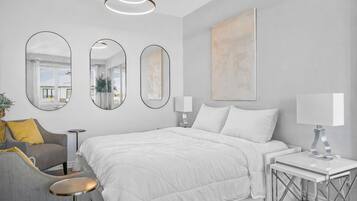 3 chambres, bureau, Wi-Fi gratuit, draps fournis