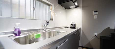 บ้านพัก, 4 ห้องนอน, ปลอดบุหรี่, ห้องครัวขนาดเล็ก | ครัวส่วนตัว