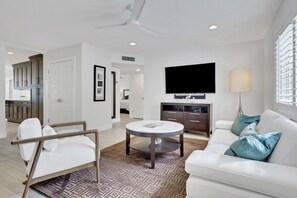 Living area - NEW! Modern Park Shore Condo—Walk to Everything (Naples)