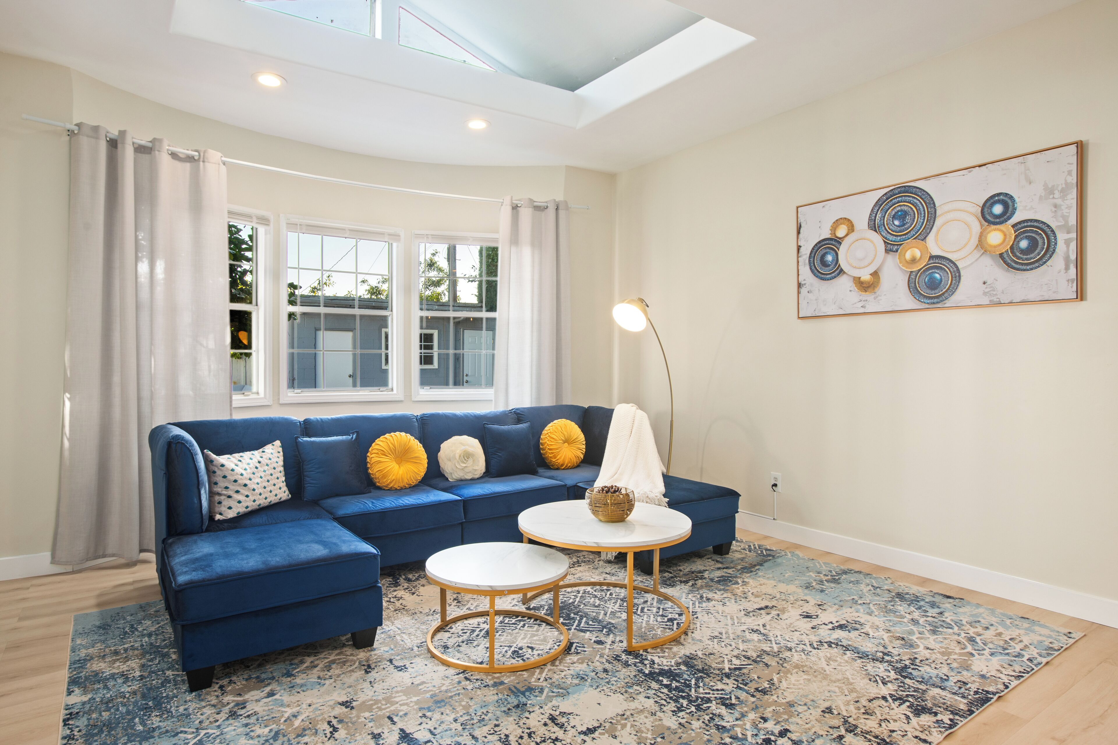 Smart TV, fireplace, foosball, table tennis