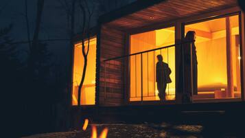 Chalet rustique Supérieur, non-fumeur, sauna | Terrain de l’hébergement