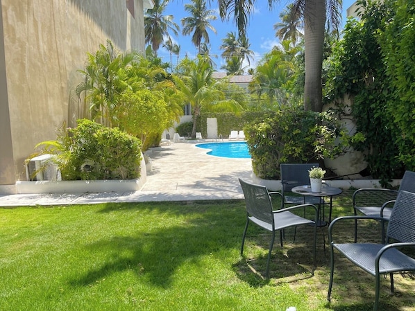 Outdoor pool - Cozy 2 bedroom in El Cortecito Punta Cana
located Alemania Ave & Palma street (Punta Cana)