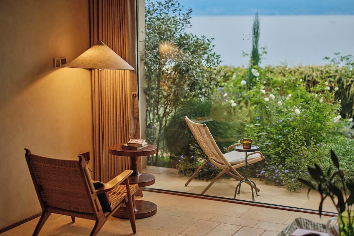 Elite Twin Room, Patio, Sea View | View from room