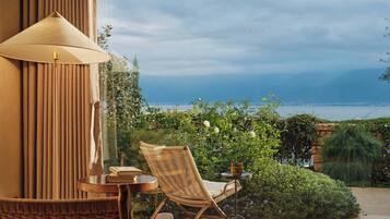 Elite Twin Room, Patio, Sea View | View from room