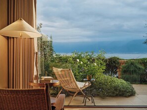 Elite-værelse med 2 enkeltsenge - terrasse - havudsigt | Udsigt fra værelset