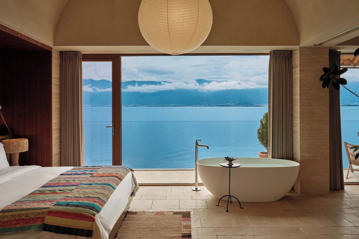 Classic Double Room, Patio, Sea View | Free minibar, desk, laptop workspace, blackout curtains