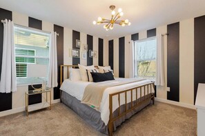 8 bedrooms, iron/ironing board, free WiFi, bed sheets - 8 BR Resort Home with Pool, Hot Tub, Game Room and Theater - Near Disney (Kissimmee)
