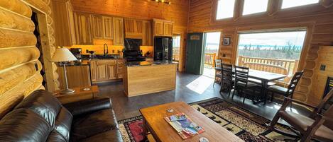 Deluxe Chalet, 2 Bedrooms, Non Smoking, Bay View | Living area