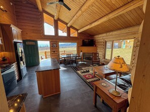 Deluxe Chalet, 2 Bedrooms, Non Smoking, Bay View | Living area - Destination Alaska Adventure Co Lodging (Homer)