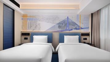 Desk, laptop workspace, free WiFi