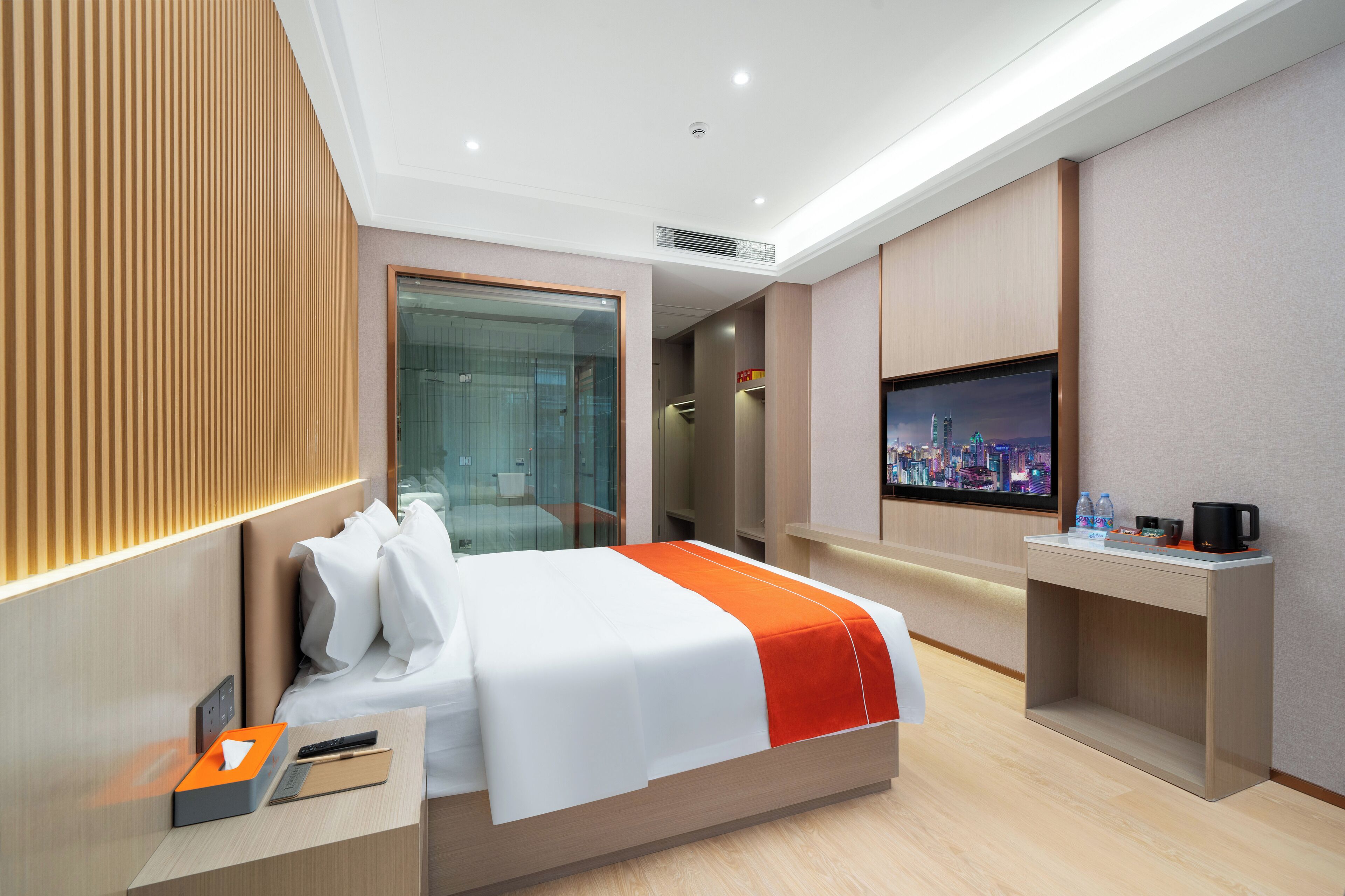 Dobbeltrom – business | Blendingsgardiner, strykejern/-brett og wi-fi (inkludert)