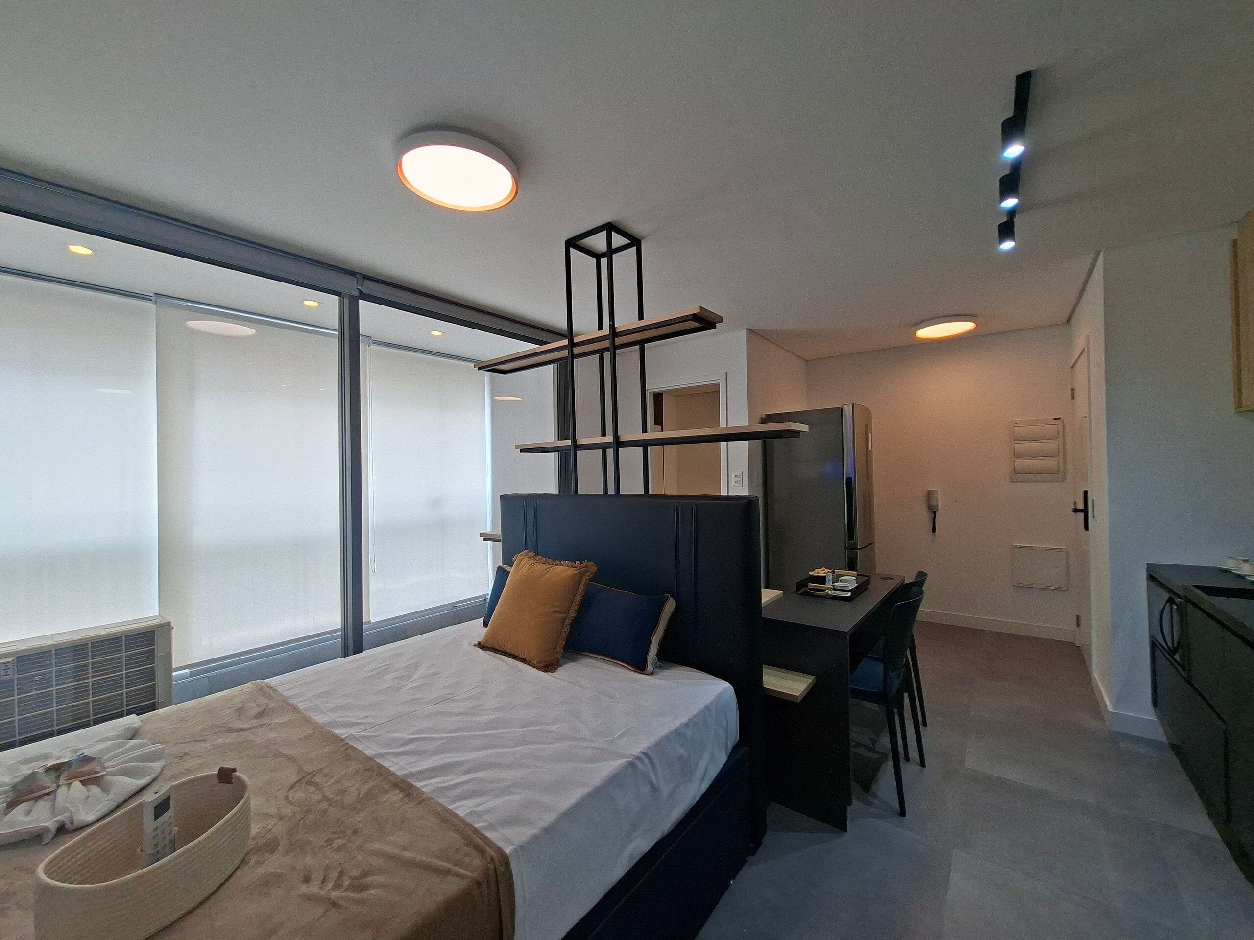 Basic Studio | Individually decorated, individually furnished, blackout drapes
