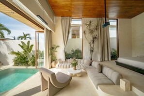 Exclusive Suite, 1 Bedroom, Patio, Pool View | Living room - Koya Suites Uluwatu (Uluwatu)