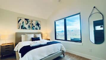 1 dormitori, planxa i posts de planxar, Internet i roba de llit