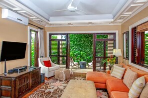 Living area - 6BR Modern Villa w/ Private Pool and Staff-TEKTV (St. James)