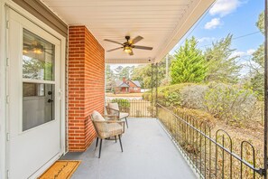 Terrace/patio - Cozy 3BR Home w/ Porch Near Downtown Fayetteville (Fayetteville)