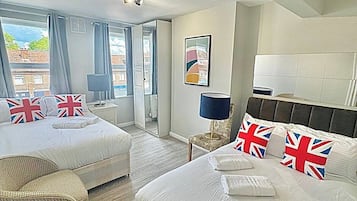 2 chambres, fer et planche Ă repasser, Wi-Fi, draps fournis