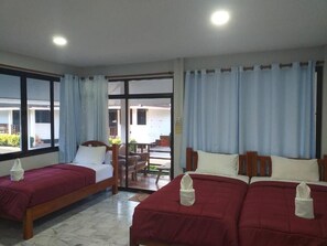 Family Room, Balcony | Blackout drapes, soundproofing, WiFi (free) - White Beach Resort (Bang Saphan)