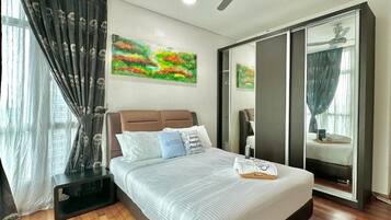 Classic-lejlighed - 2 soveværelser - balkon - byudsigt | Mørklægningsgardiner, strygejern/strygebræt, gratis Wi-Fi