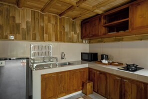 Vila, 1 kamar tidur, pemandangan kolam renang | Dapur pribadi