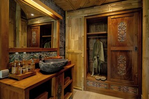 Vila, 1 kamar tidur, pemandangan kolam renang | Kamar mandi