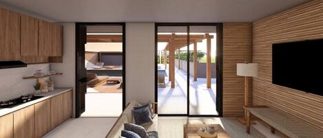 Televisión de pantalla plana de 42 pulgadas con canales digitales