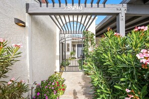 Exterior detail - Elegant 2BR/2BA Desert Condo w/ Private Patio (Bermuda Dunes)