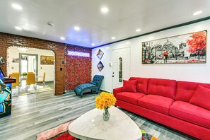 TV, fireplace - Walkable Location, 8 Mi to MetLife: Teaneck Escape (Teaneck)