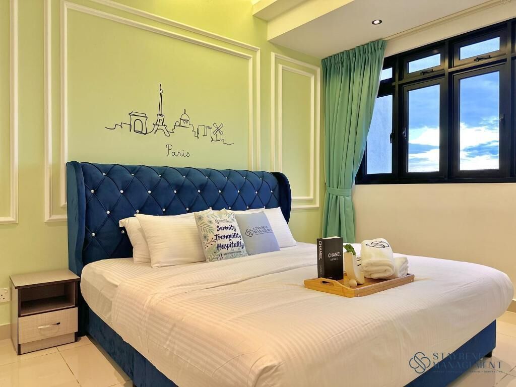 Blackout curtains, iron/ironing board, free WiFi