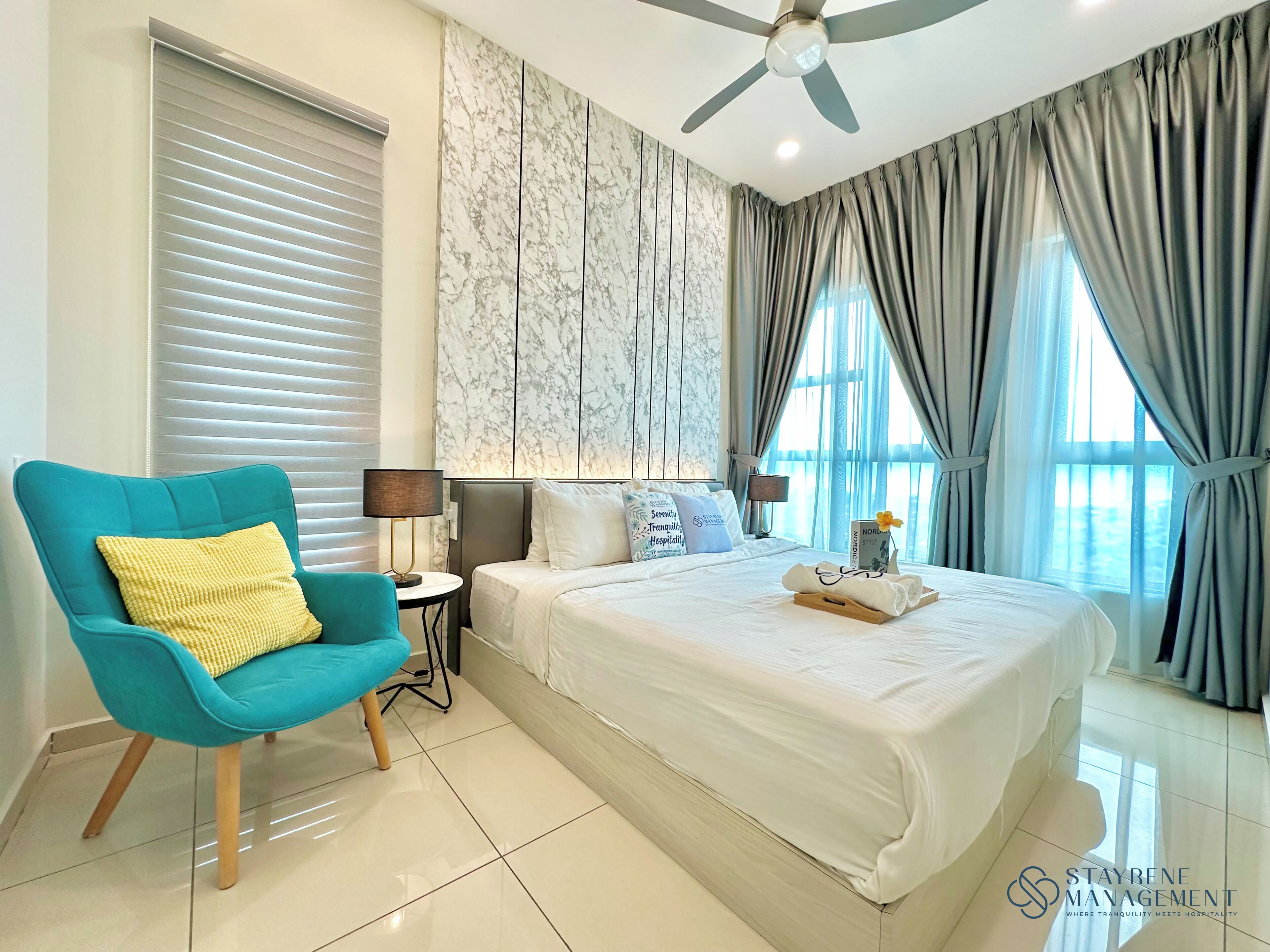 Blackout drapes, iron/ironing board, free WiFi