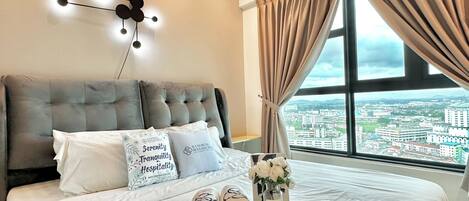 Deluxe-Apartment, 3 Schlafzimmer, Stadtblick