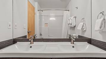 Hair dryer, towels