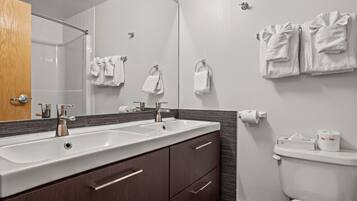 Hair dryer, towels