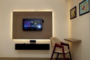 Habitació superior | Escriptori, espai de treball apte per a portàtils i wifi gratuïta 