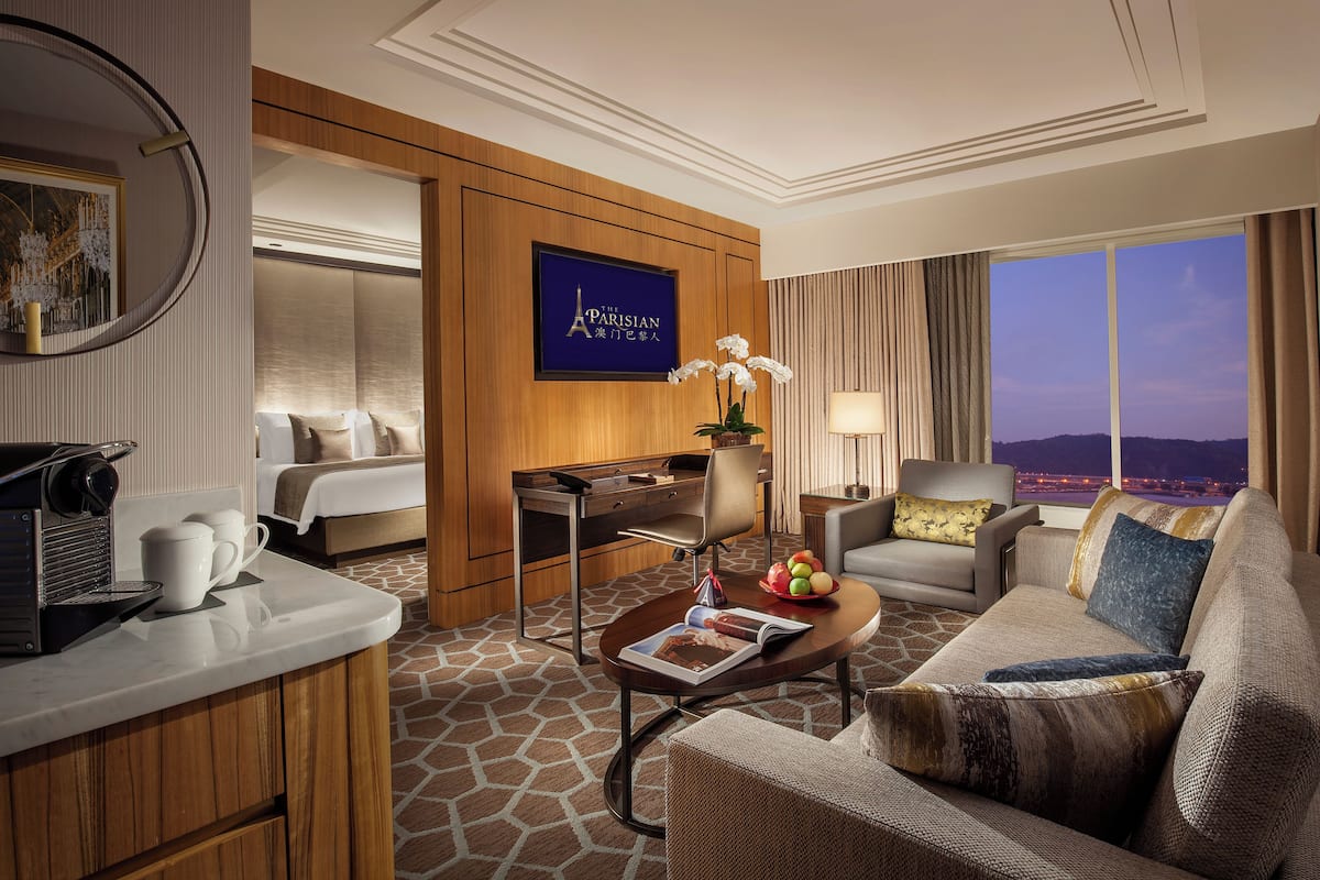 Lyon Premier Suite King | Living room | 55-inch TV with cable channels