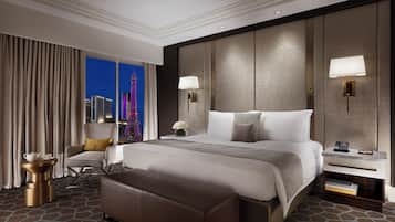 Lyon Premier Suite King with Eiffel Tower View | Premium bedding, in-room safe, desk, laptop workspace