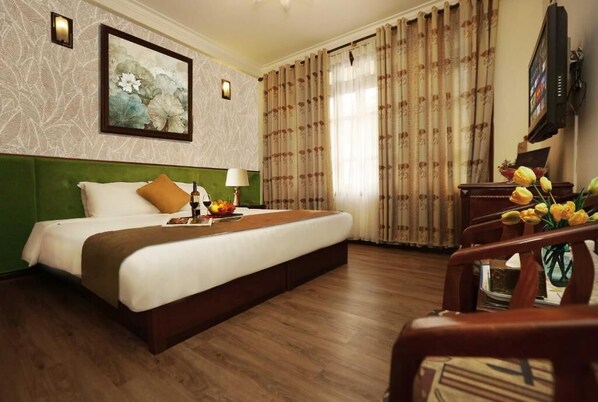 In-room safe, soundproofing, iron/ironing board, free WiFi - Hanoi Golden Lotus & Spa (Hanoi)