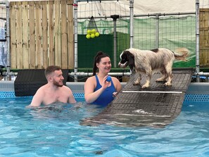 Bungalow, 1 Bedroom, Balcony | Pool - Charming Retreat With Sauna, Dog Swimming Pool, and Rural Charm (Leyland)